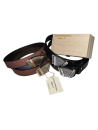 UNISEX BELT WITH ACCORDION BUCKLE HANDCRAFTED