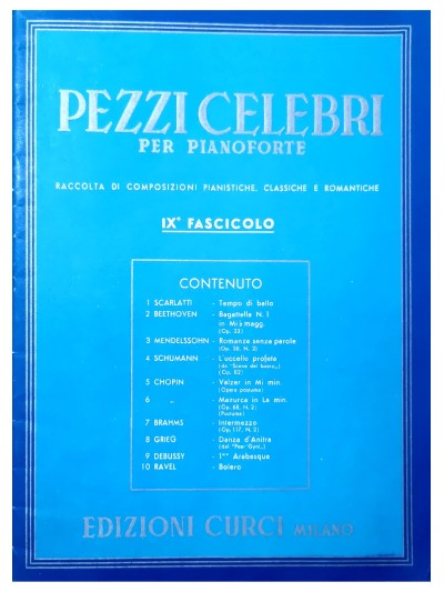 Pezzi celebri per Pianoforte