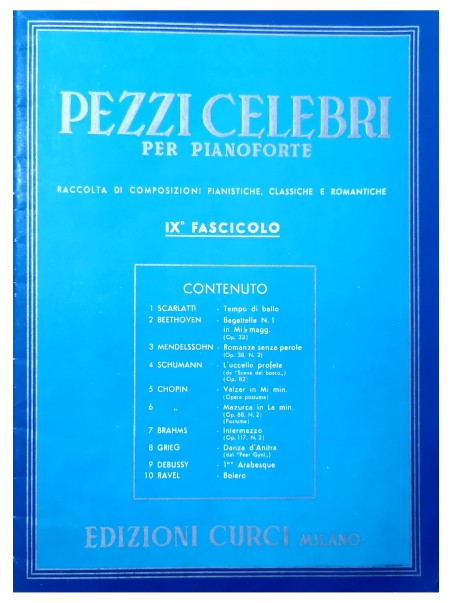 Pezzi celebri per Pianoforte